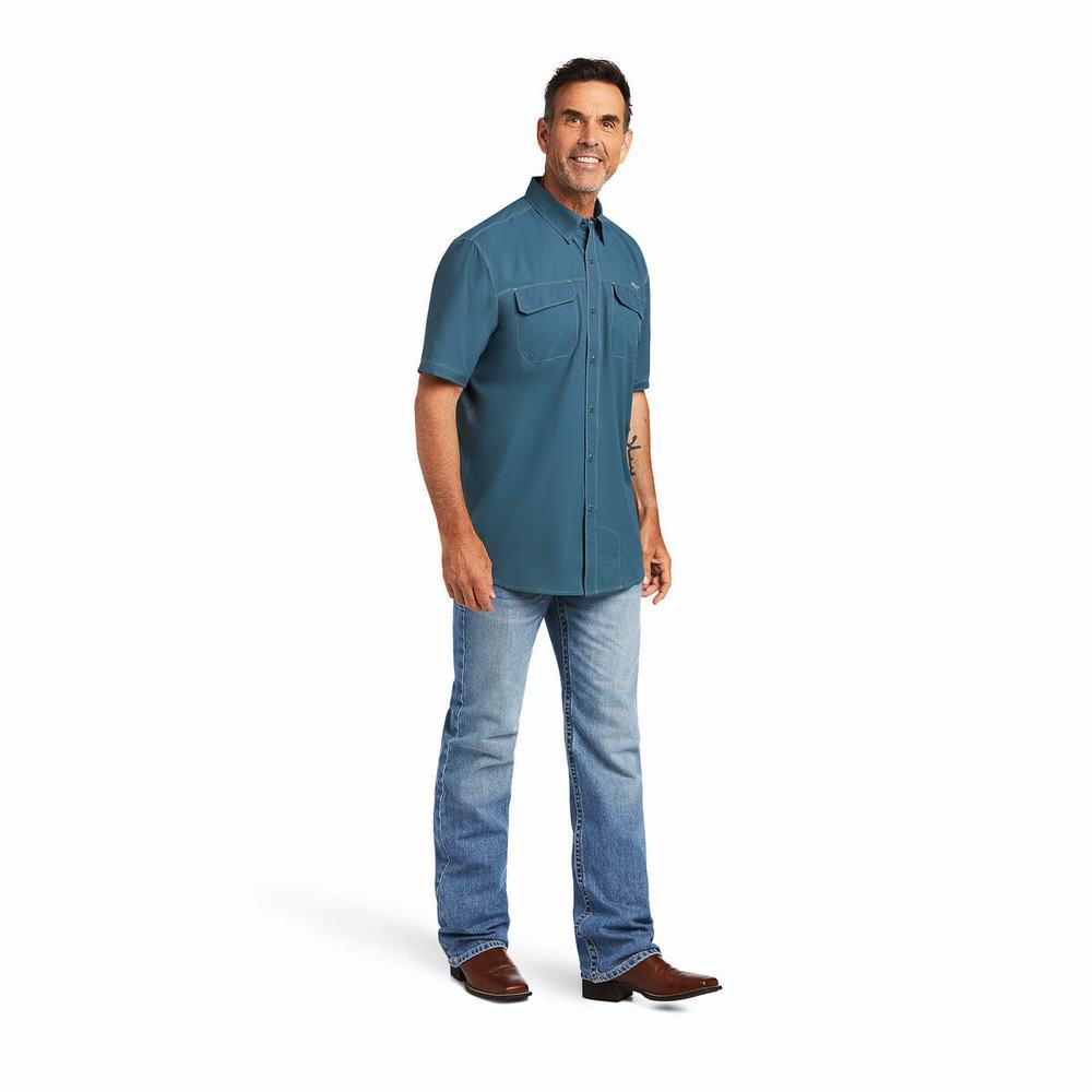 Men's Ariat VentTEK Outbound Classic Fit Shirts Multicolor | OEVU-10872