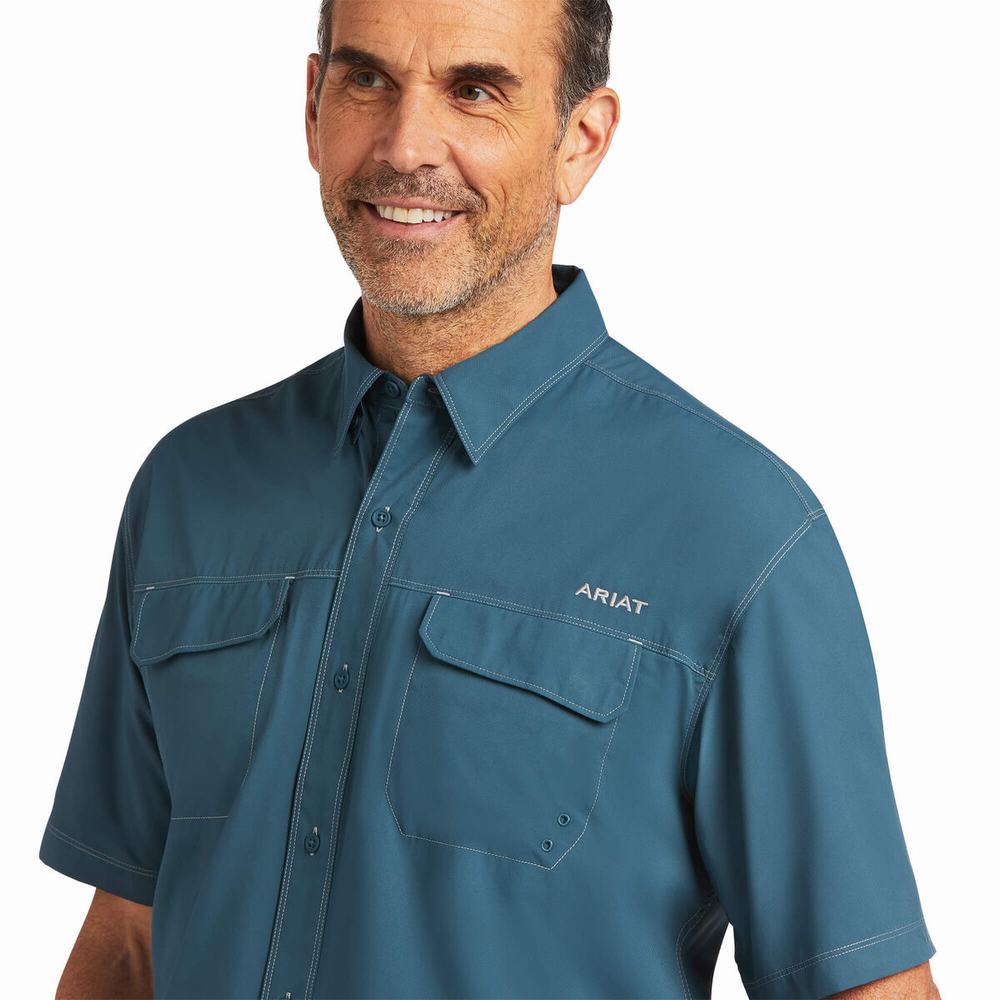 Men's Ariat VentTEK Outbound Classic Fit Shirts Multicolor | OEVU-10872