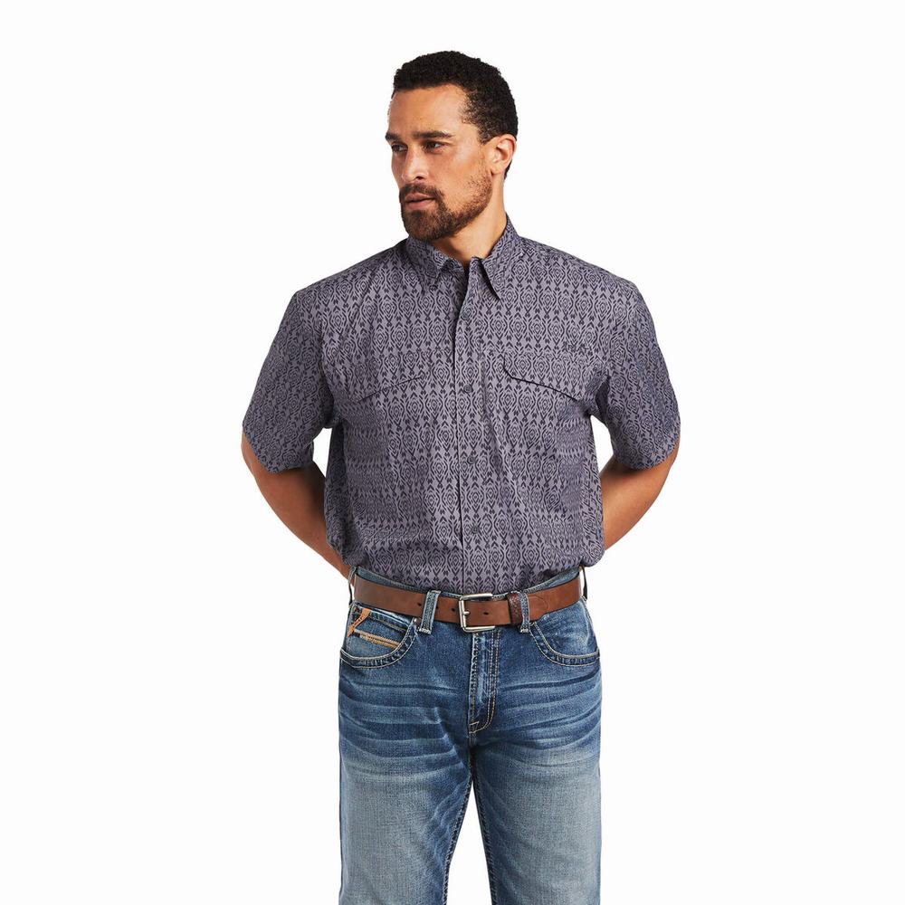 Men\'s Ariat VentTEK Outbound Classic Fit Shirts Multicolor | WBLR-91587