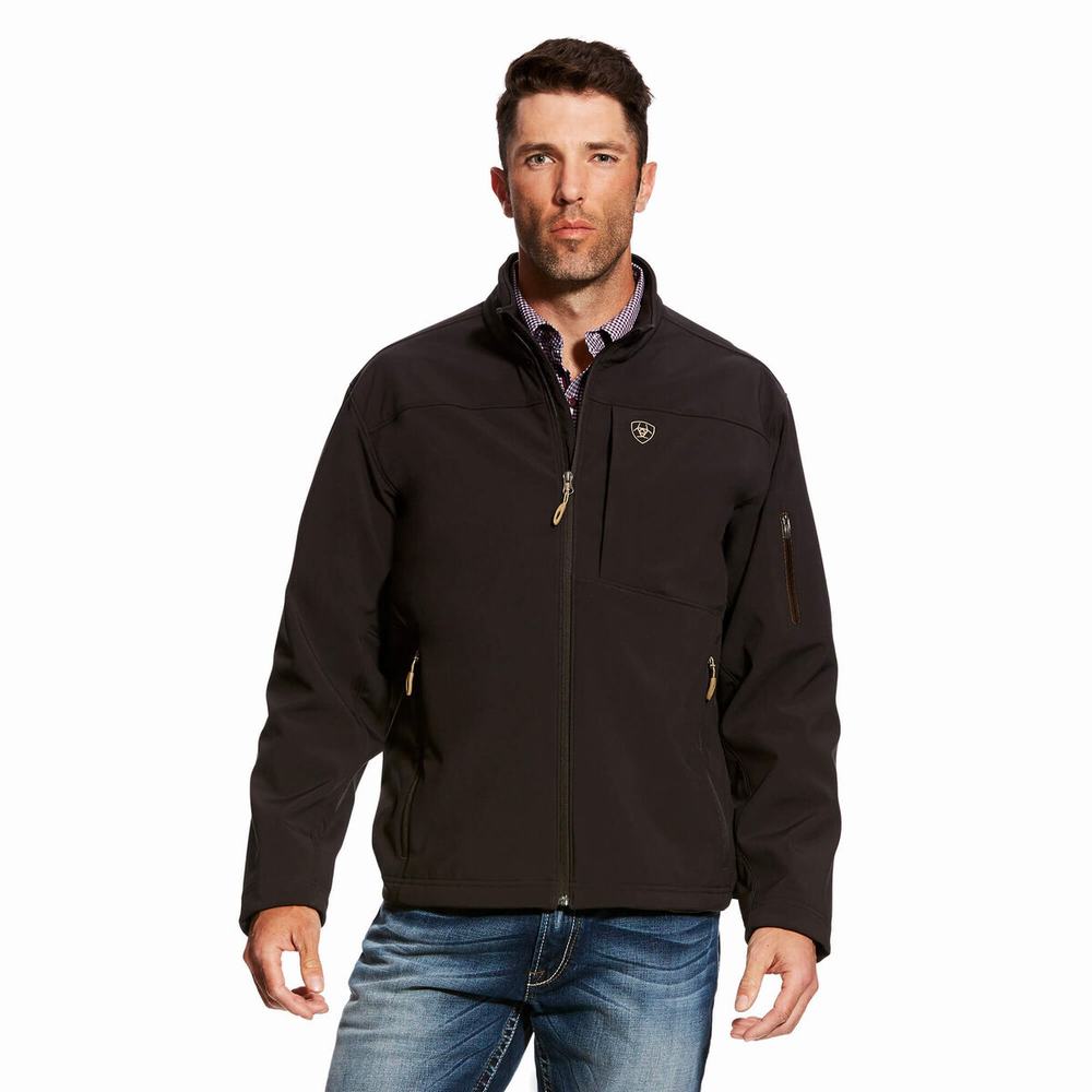 Men\'s Ariat Vernon 2.0 Softshell Jackets Coffee | DEQJ-28034