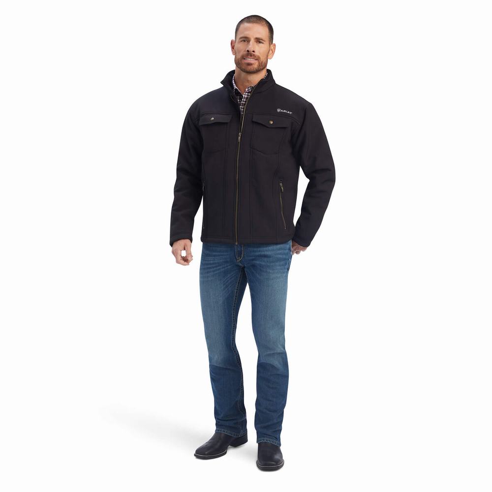 Men's Ariat Vernon Sherpa Jackets Black | IJBT-12739