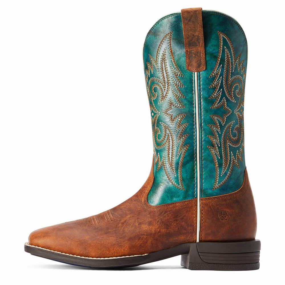 Men's Ariat Wild Thang Western Boots Brown | UIDM-13962