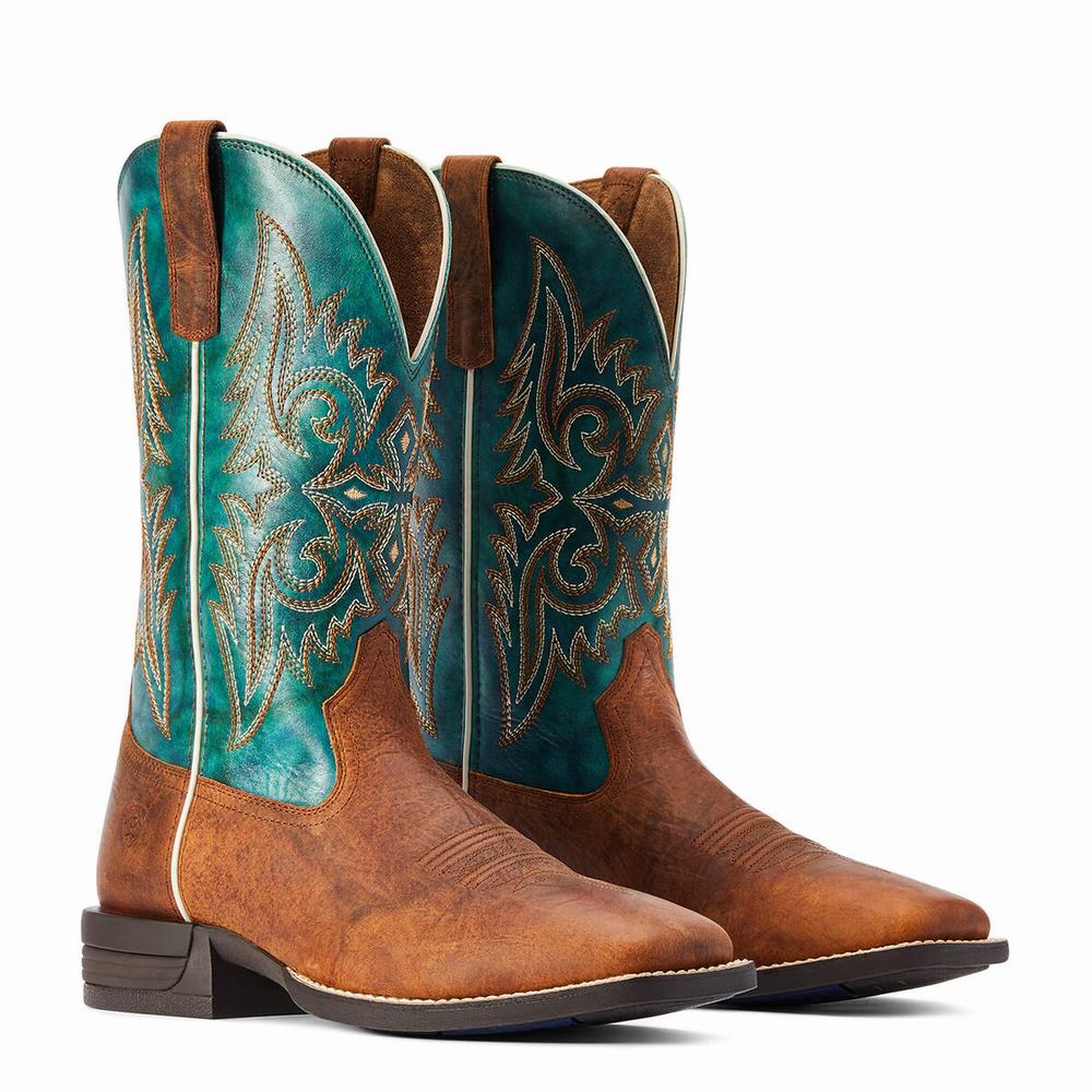 Men's Ariat Wild Thang Western Boots Brown | UIDM-13962