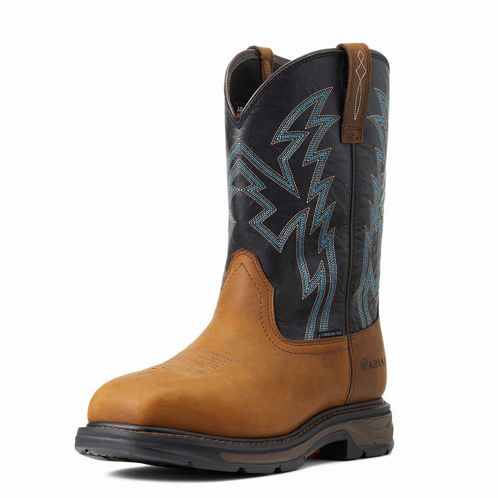 Men\'s Ariat WorkHog XT BOA Carbon Toe Work Boots Multicolor | PNSO-94136