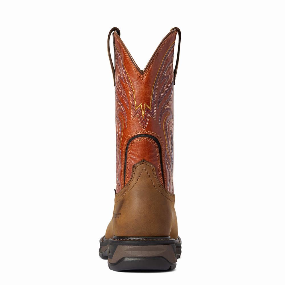 Men's Ariat WorkHog XT Cottonwood Carbon Toe Work Boots Multicolor | KLWQ-49125