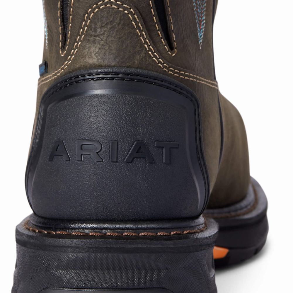 Men's Ariat WorkHog XT Tumbleweed Waterproof Carbon Toe Waterproof Boots Coffee | KZIF-09453