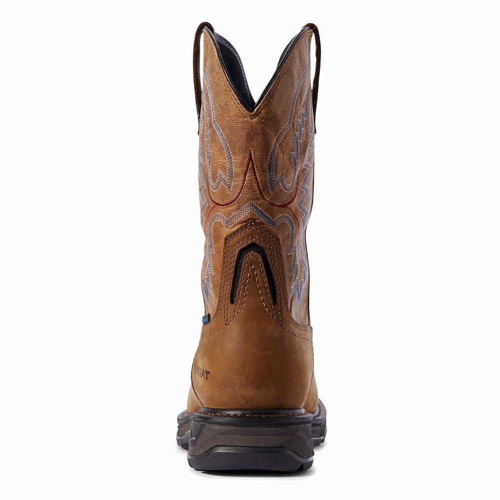 Men's Ariat WorkHog XT Waterproof Waterproof Boots Brown | OCHF-64527