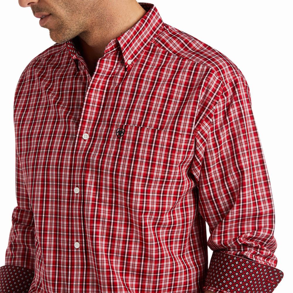 Men's Ariat Wrinkle Free Ace Classic Fit Shirts Multicolor | VDMP-60745