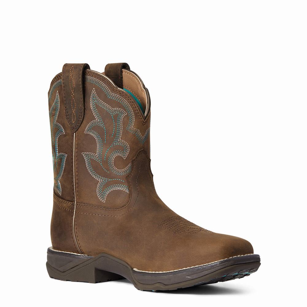 Women's Ariat Anthem II Waterproof Waterproof Boots Brown | EUFL-48516