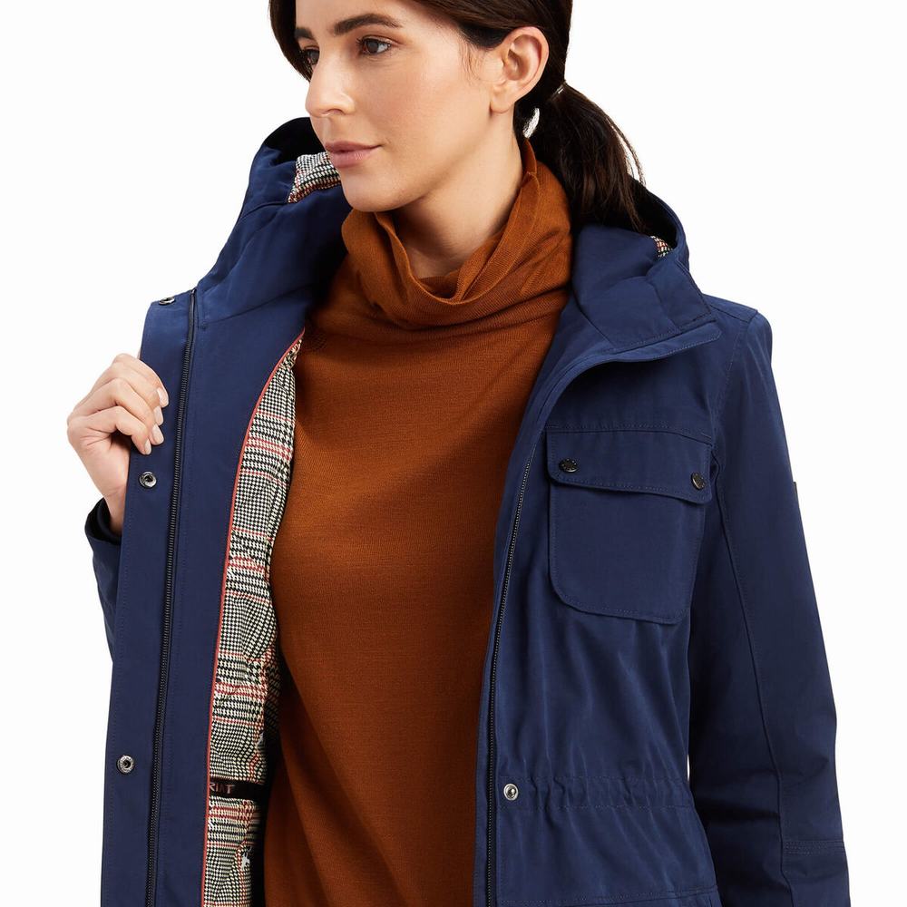 Women's Ariat Argentium Jackets Navy | RODP-65174