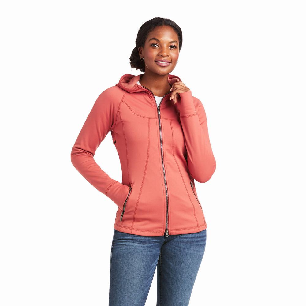 Women\'s Ariat Attain Full Zip Hoodie Multicolor | FUGV-62380