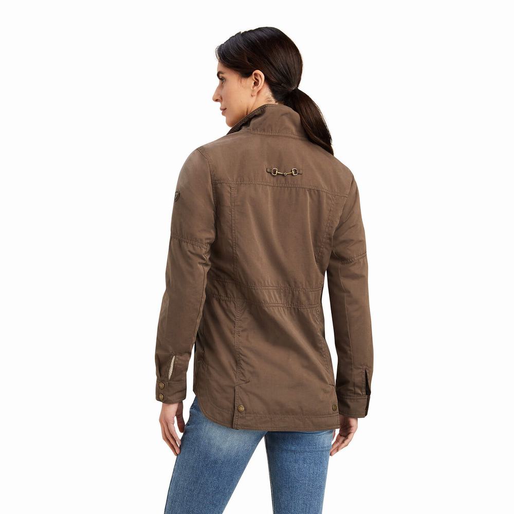 Women's Ariat Calumet Field Jackets Brown | KYUW-91023