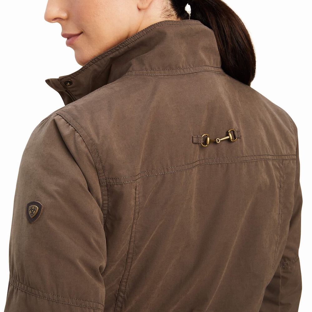 Women's Ariat Calumet Field Jackets Brown | KYUW-91023