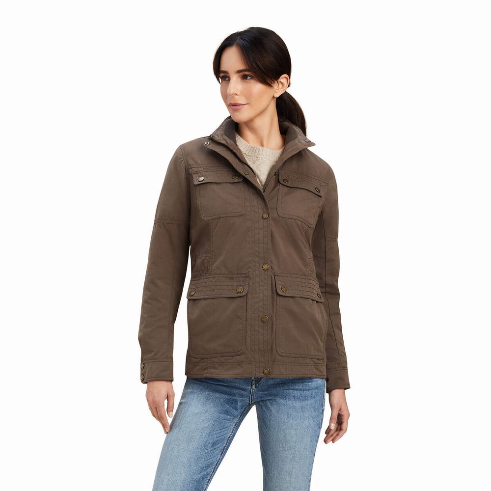 Women\'s Ariat Calumet Field Jackets Brown | KYUW-91023