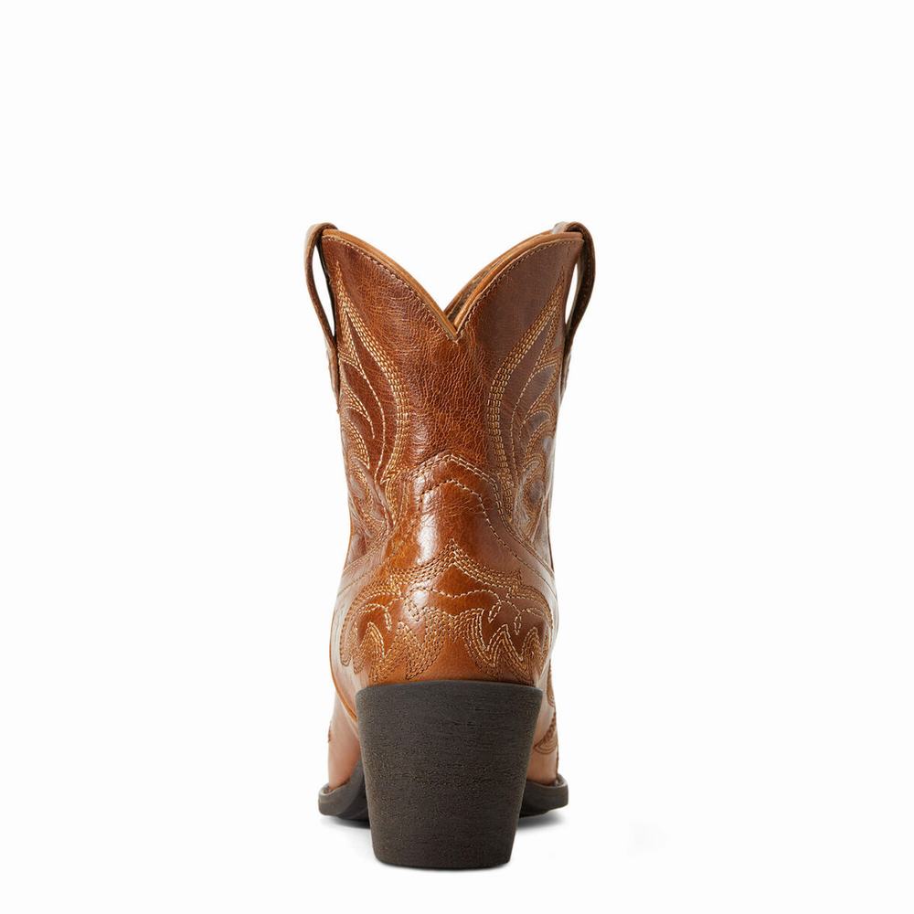 Women's Ariat Chandler Booties Brown | PAGI-73105