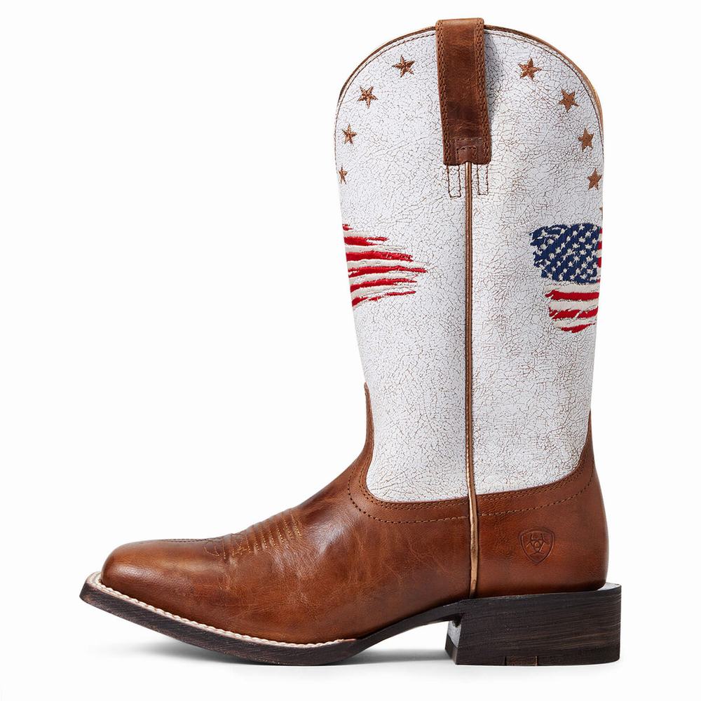 Women's Ariat Circuit Patriot Western Boots Multicolor | IODL-76321