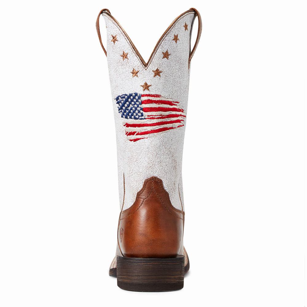 Women's Ariat Circuit Patriot Western Boots Multicolor | IODL-76321