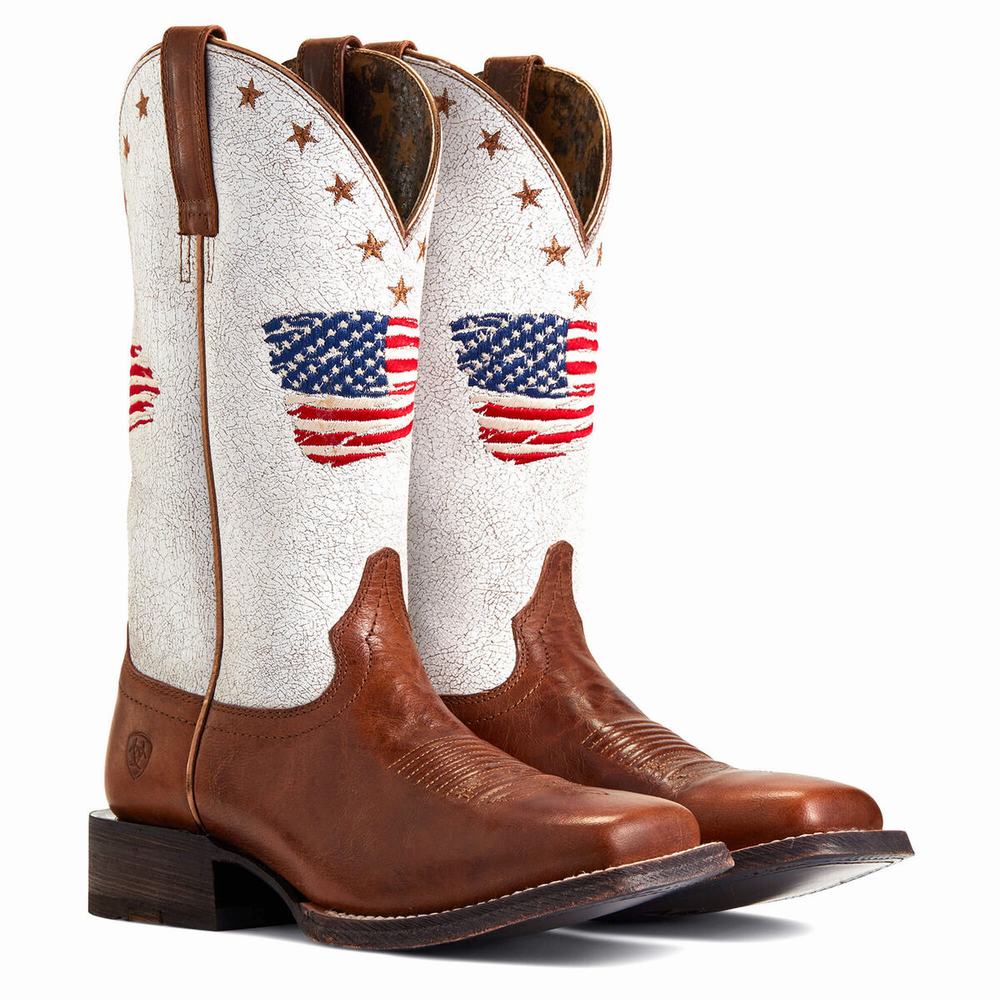 Women's Ariat Circuit Patriot Western Boots Multicolor | IODL-76321