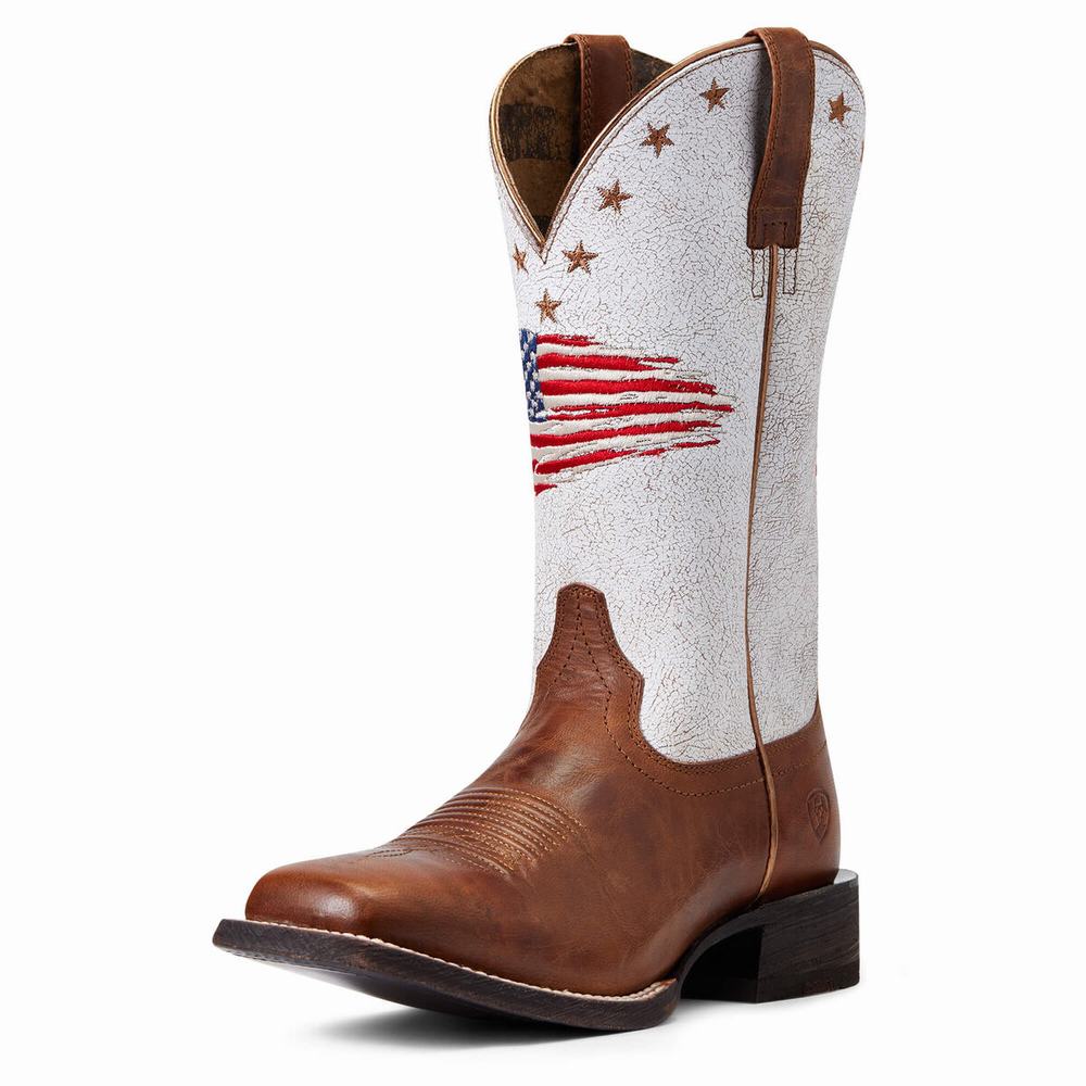 Women\'s Ariat Circuit Patriot Western Boots Multicolor | IODL-76321