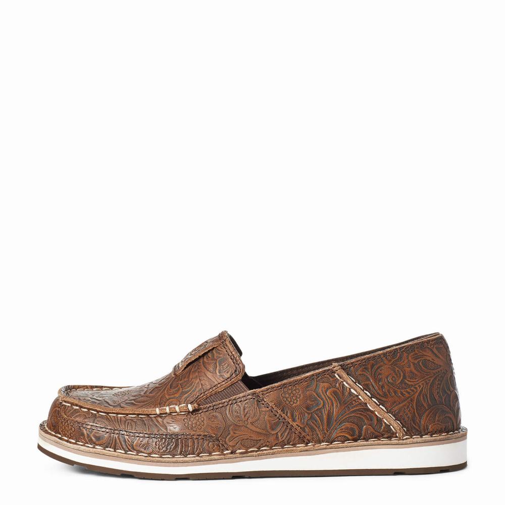 Women's Ariat Cruiser Sneakers Brown | JOSQ-13275