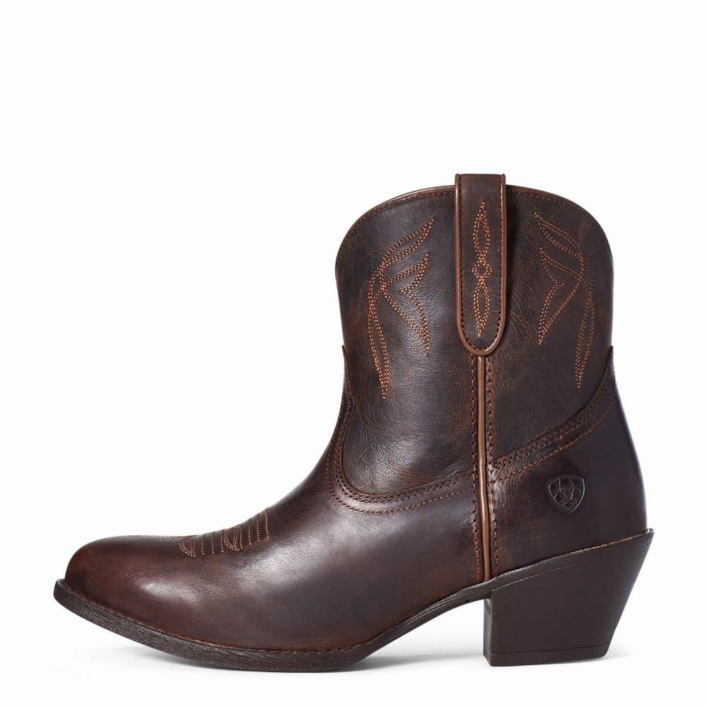 Women's Ariat Darlin Booties Brown | LUHB-47382