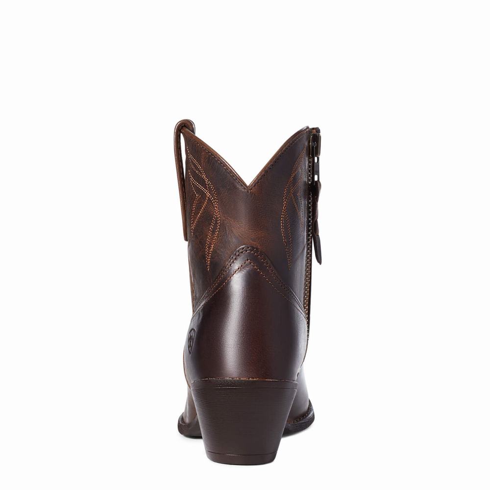 Women's Ariat Darlin Booties Brown | LUHB-47382