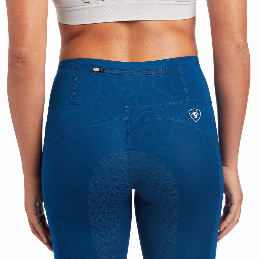 Women's Ariat Eos Full Seat Pants Blue | OBQY-35840