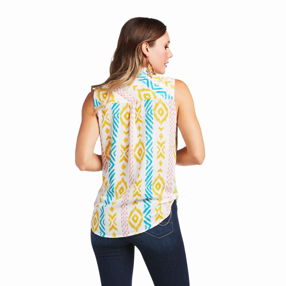 Women's Ariat Great Basin Tops Multicolor | QVGA-07245