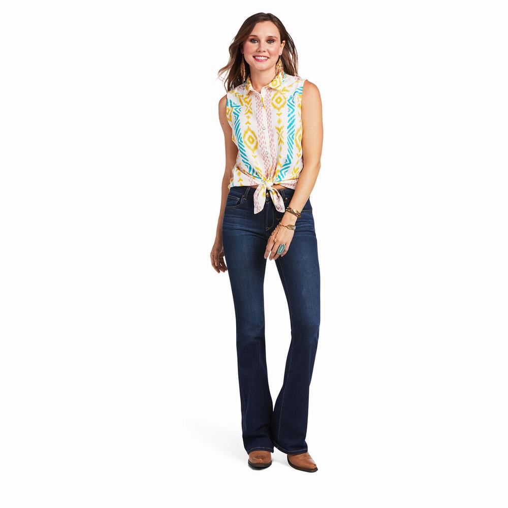 Women's Ariat Great Basin Tops Multicolor | QVGA-07245