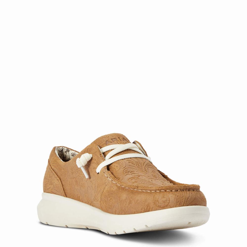 Women's Ariat Hilo Sneakers Brown | BSOM-52603