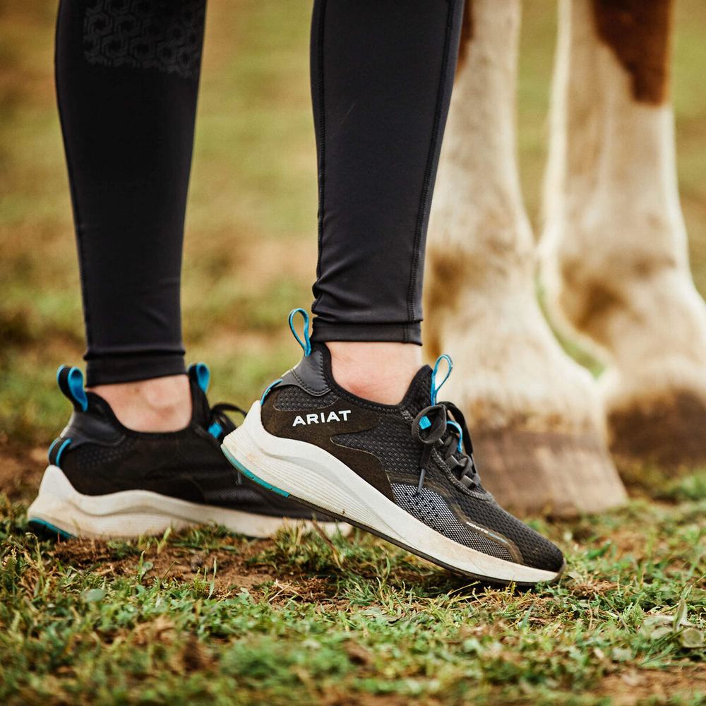 Women's Ariat Ignite Waterproof Waterproof Boots Black | KYQO-78120