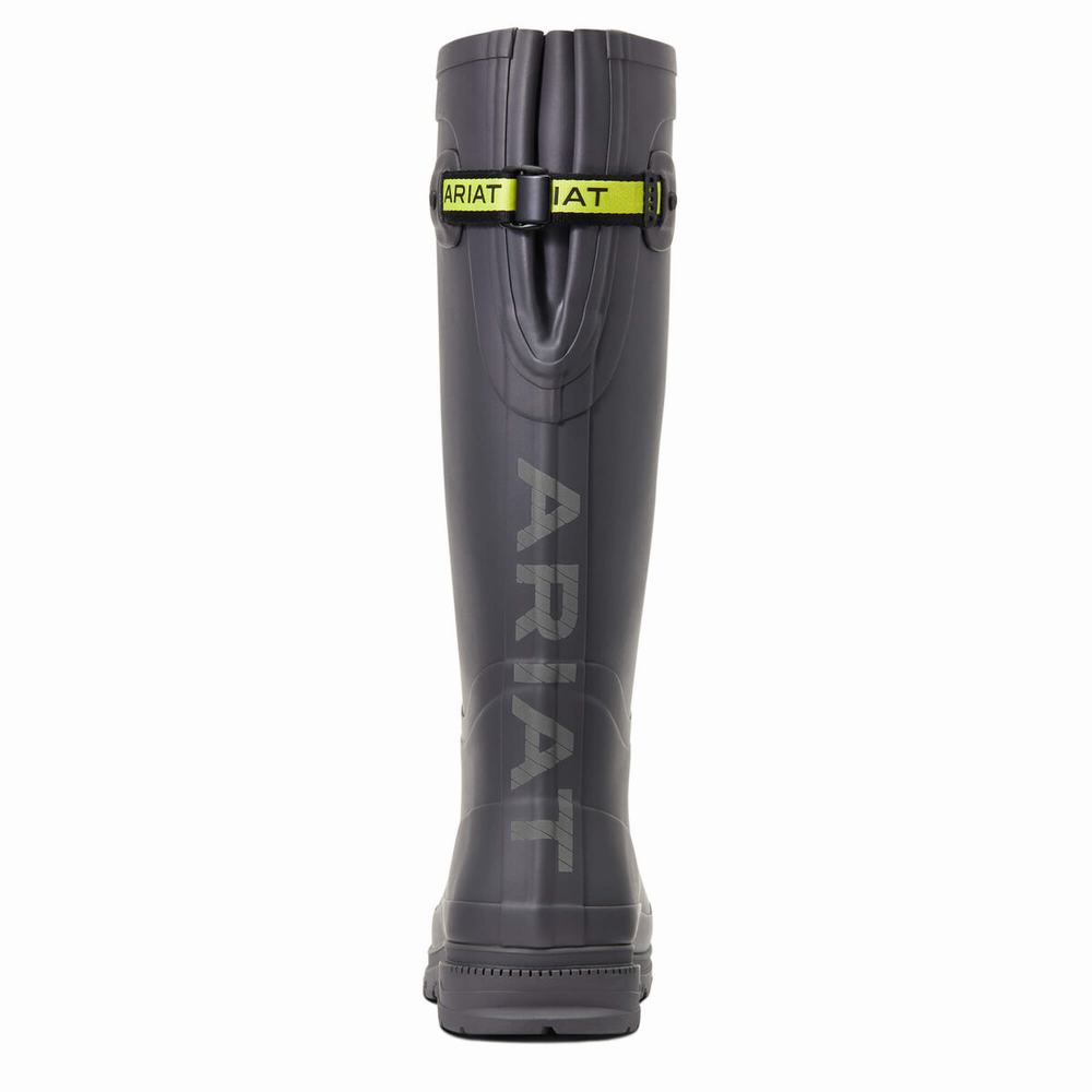 Women's Ariat Kelmarsh Rubber Waterproof Boots Grey | UHYG-03687