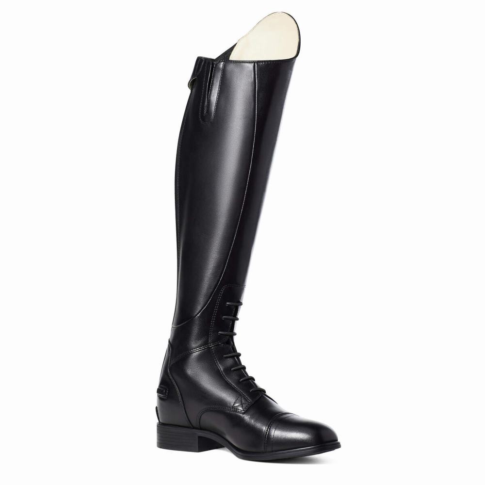 Women's Ariat Kinsley Field Tall Riding Riding Boots Black | EAOX-39645