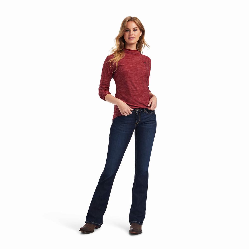 Women's Ariat Laguna Tops Orange / Pink | HWYO-35048