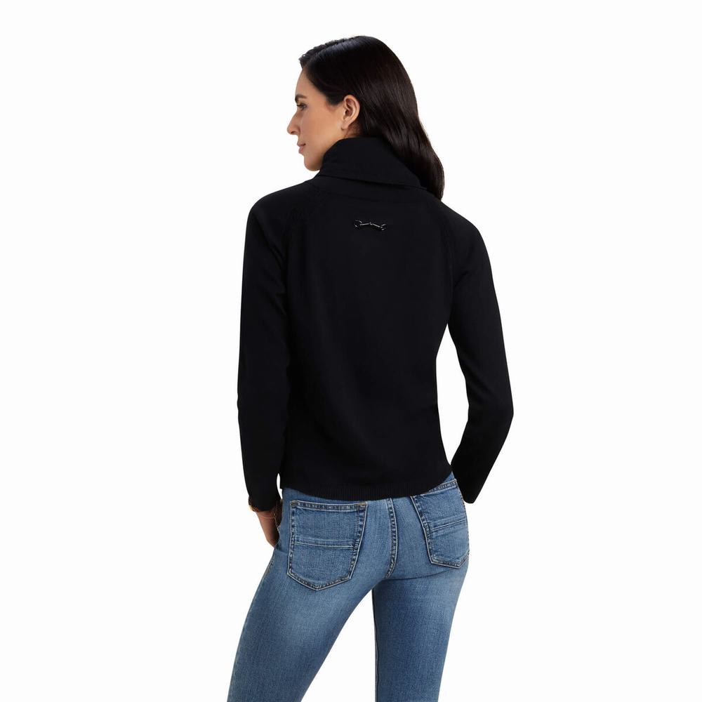 Women's Ariat Lexi Sweaters Black | BERH-39104