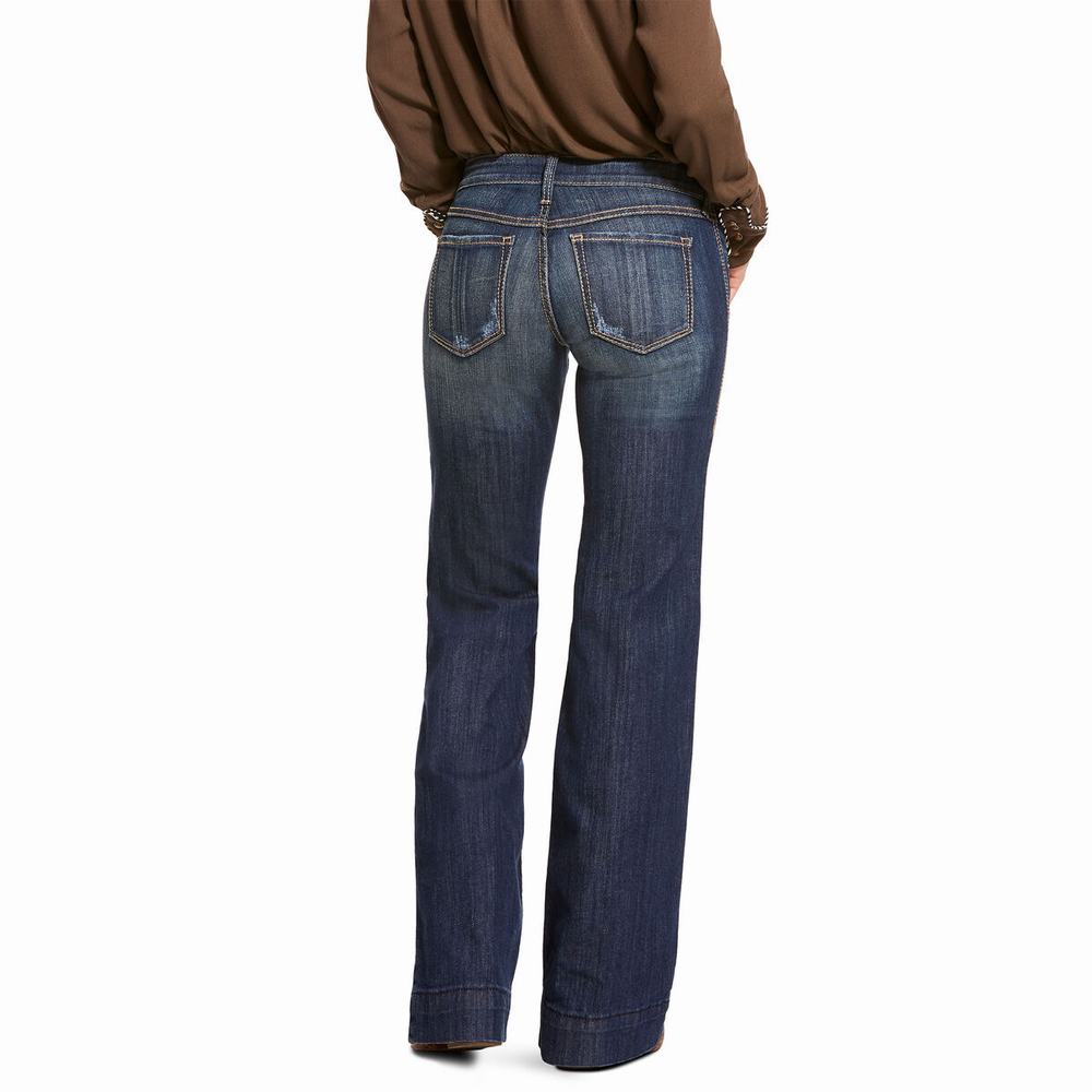 Women's Ariat Mid Rise Stretch Lucy Skinny Jeans Multicolor | ZISU-45287