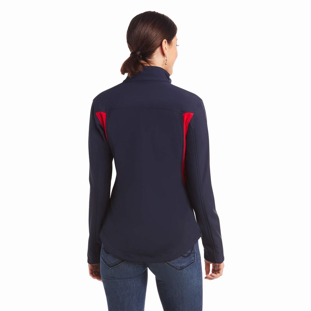 Women's Ariat New Team Softshell Jackets Multicolor | NOTF-69052