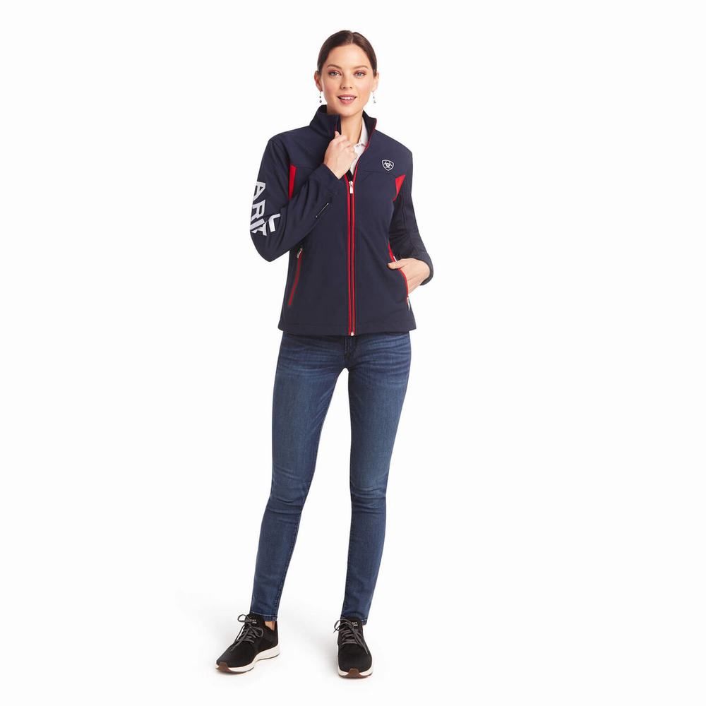 Women's Ariat New Team Softshell Jackets Multicolor | NOTF-69052