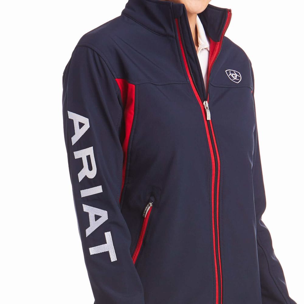 Women's Ariat New Team Softshell Jackets Multicolor | NOTF-69052