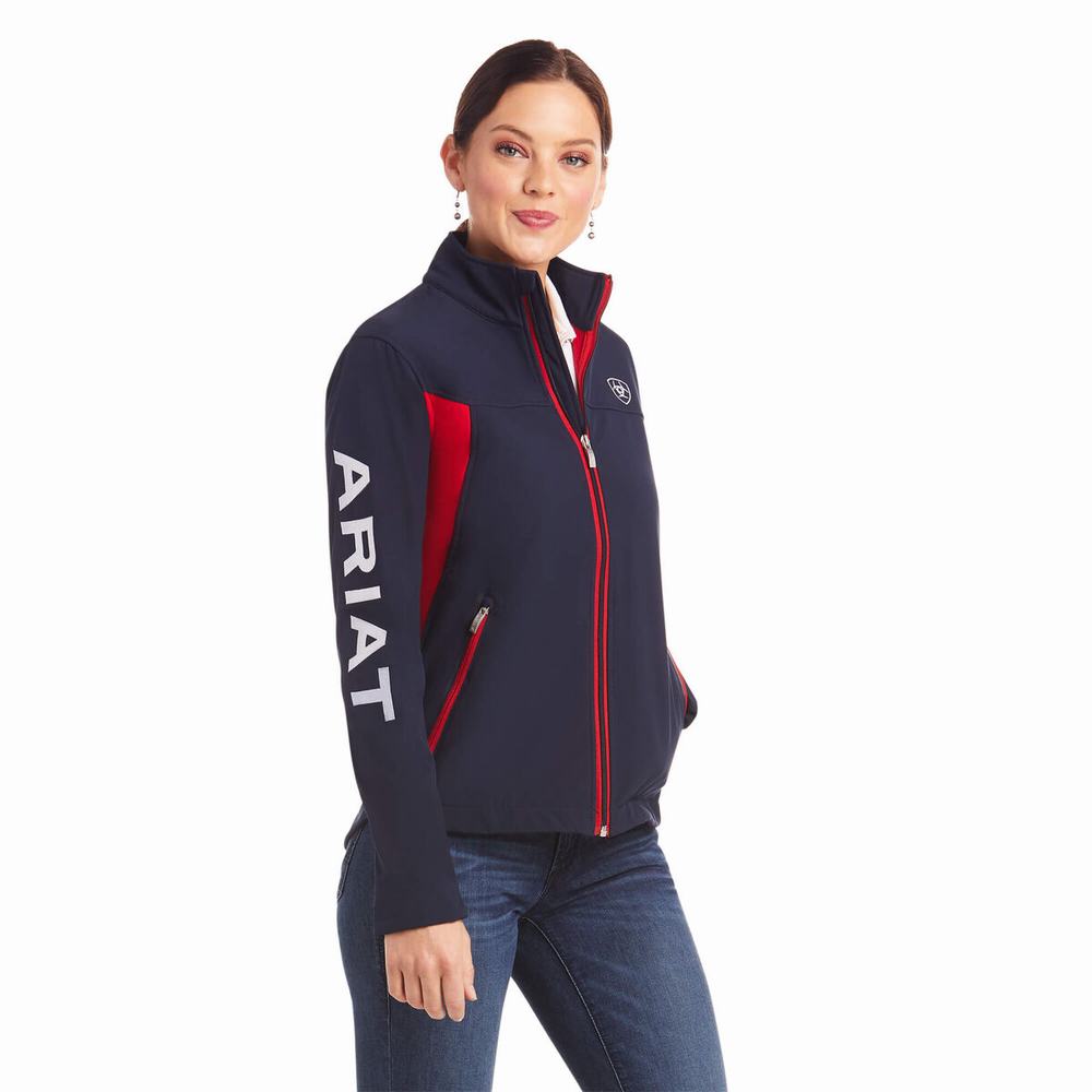 Women\'s Ariat New Team Softshell Jackets Multicolor | NOTF-69052