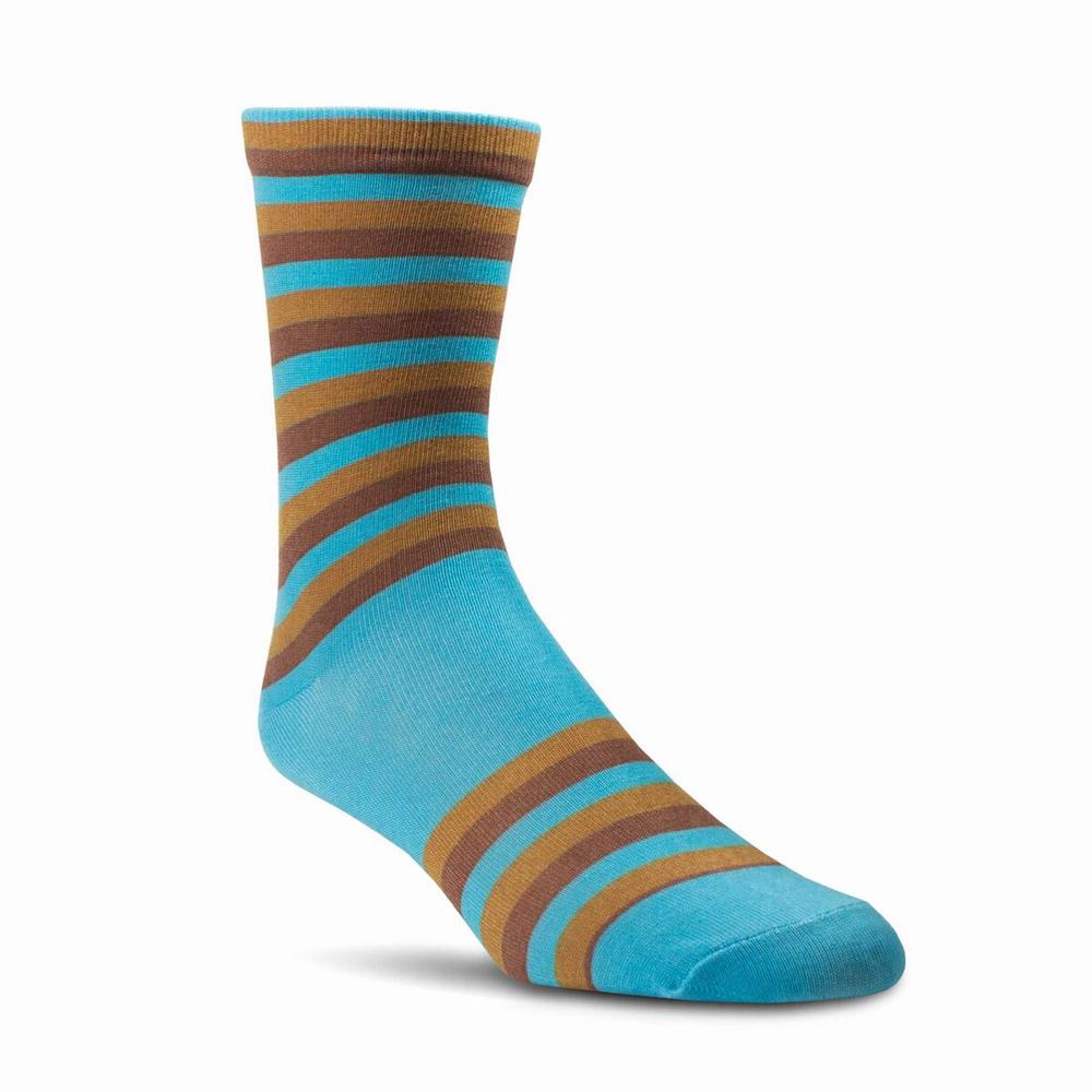 Women's Ariat Novelty Crew Socks Blue | JATN-08647