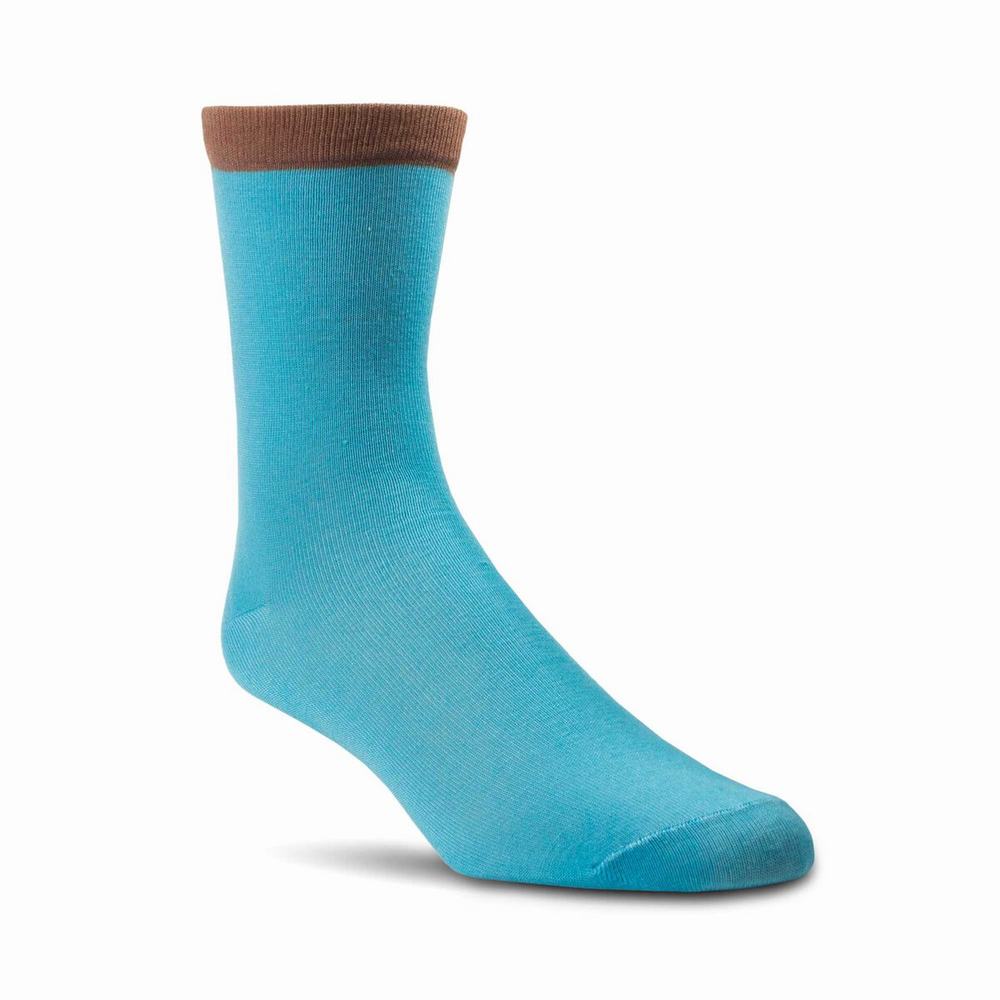 Women's Ariat Novelty Crew Socks Blue | JATN-08647