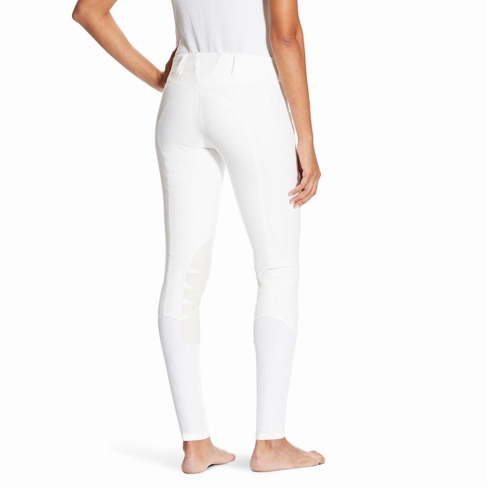 Women's Ariat Olympia SMU Pants White | VWHK-97425