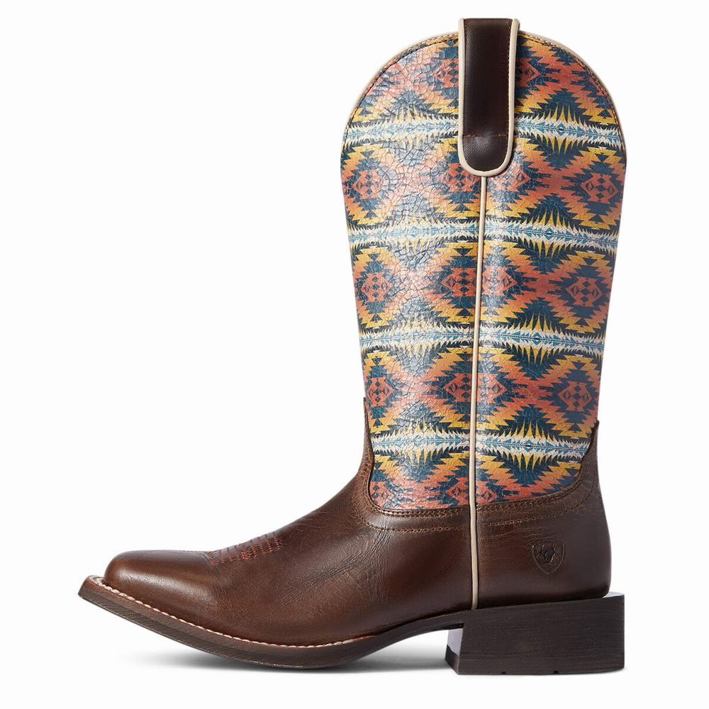 Women's Ariat Pendleton Circuit Savanna Western Boots Multicolor | SVIT-49563