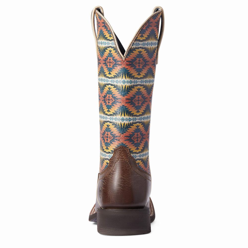 Women's Ariat Pendleton Circuit Savanna Western Boots Multicolor | SVIT-49563