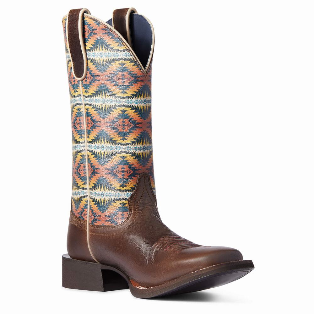 Women's Ariat Pendleton Circuit Savanna Western Boots Multicolor | SVIT-49563