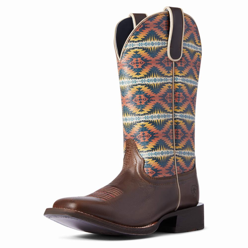 Women\'s Ariat Pendleton Circuit Savanna Western Boots Multicolor | SVIT-49563