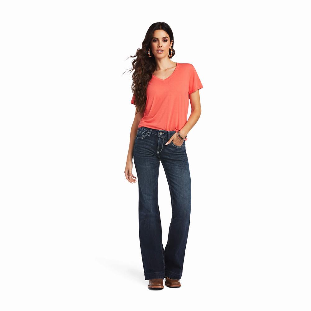 Women's Ariat Perfect Rise Aisha Skinny Jeans Multicolor | GYXN-27316