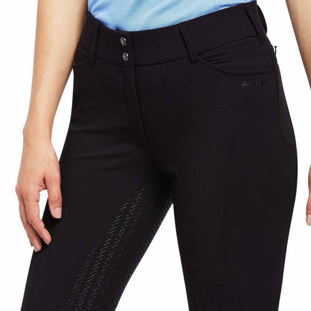 Women's Ariat Prelude Full Seat Breech Pants Black | FTSG-06718