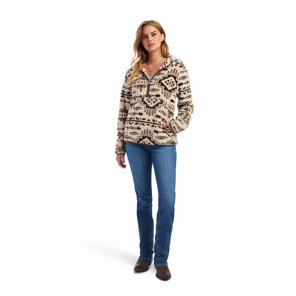 Women's Ariat REAL Berber Hoodie Multicolor | BSYH-15892